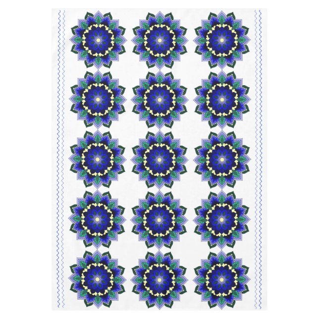 Nappe Mandala Pattern 02 in dark blue (Devant)