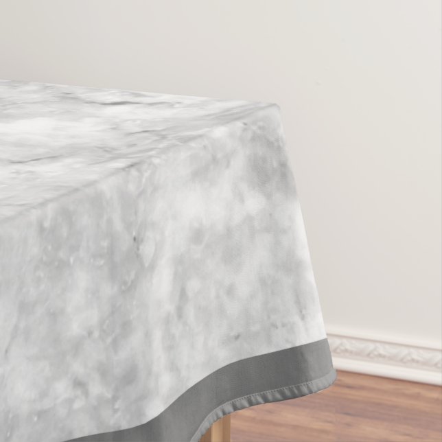 Nappe Marbre blanc et gris simple | Moyen (In Situ)