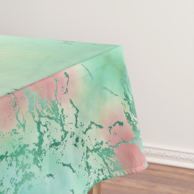 Nappe Marbre cool | Jolie Pastel Coral et Green Ombre (In Situ)