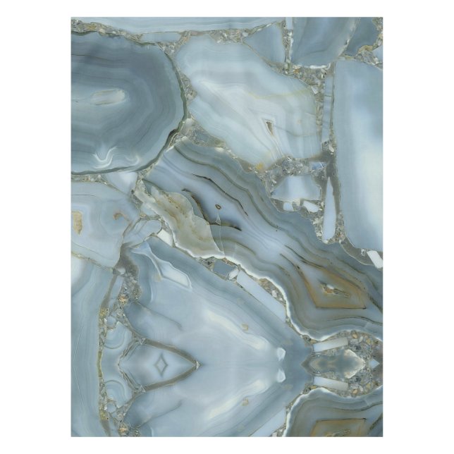 Nappe Marbre gris bleu avec Veine or (Devant)