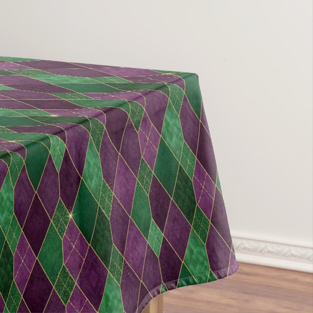 Nappe Mardi Gras Harlequin Diamant (In Situ)