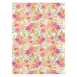 Nappe Mariage Botanique Fleurs D'automne Aquarelle