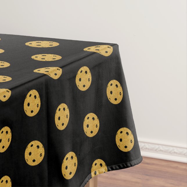 Nappe Mariage de la fête de Pickleball Bachelor noir et  (In Situ)