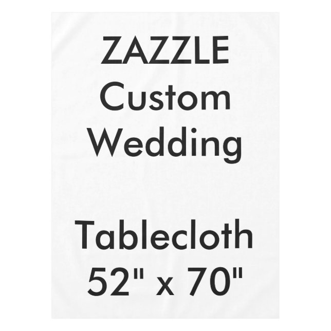 Nappe mariage personnalisée 52" x 70" (Devant)