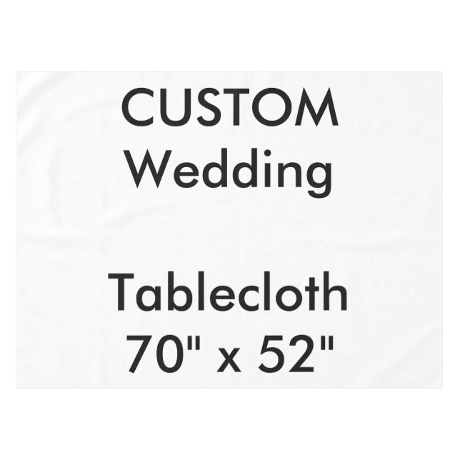 Nappe mariage personnalisée 70 po x 52 po (Devant (Horizontal))