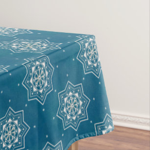 Nappe Marocain Portugais Bleu Azulejos Motif Carrelage
