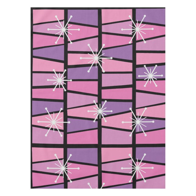 Nappe MCM géométrique Abstrait rose violet (Devant)