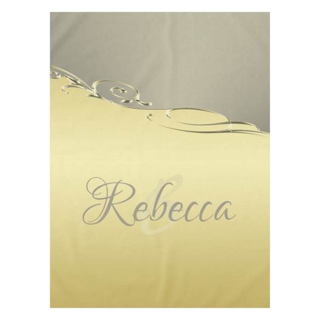 Nappe Métal or de luxe décoratif sur or et argent (Devant)