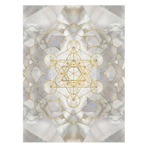 Nappe Métatron's Cube in lotus Sacred Geometry