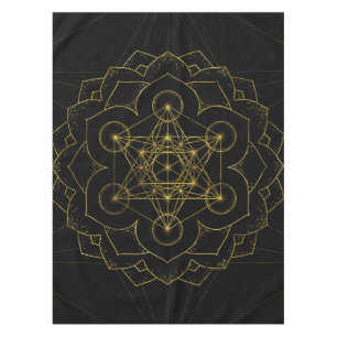 Nappe Métatron's Cube in lotus Sacred Geometry