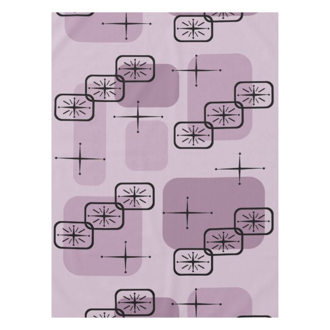 Nappe Mi-siècle moderne Spoutnik Mauve (Devant)