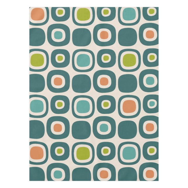 Nappe Mid Century Modern Garden Path Pattern (Devant)