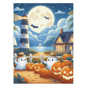 Nappe Mignon, Nautique/côtier Halloween fantôme/citrouil