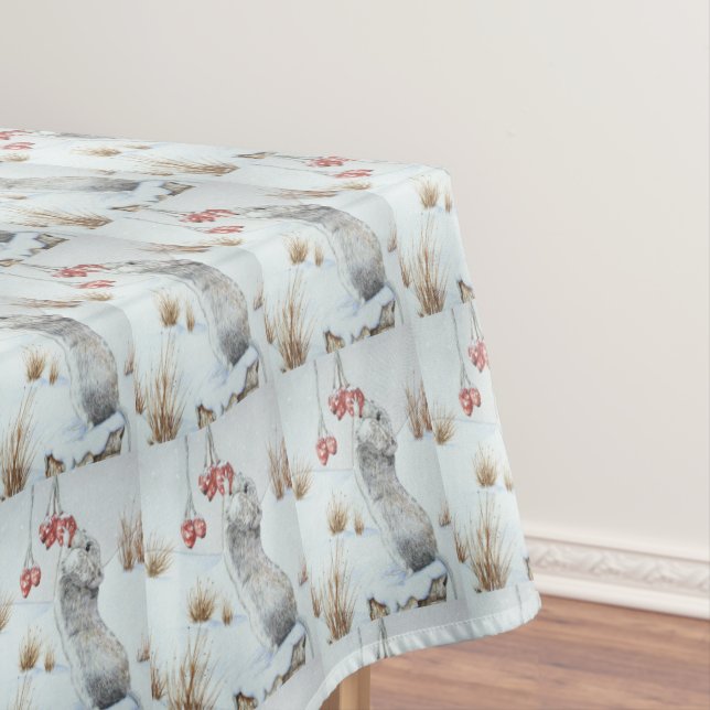 Nappe Mignonne souris dans la faune de neige à noël (In Situ)