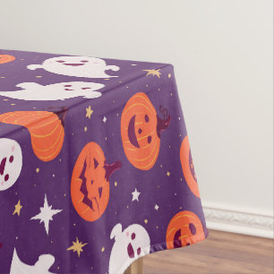 Nappe Mignons halloween citrouilles et fantômes