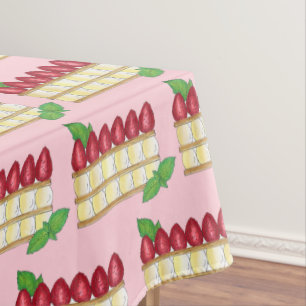 Nappe Mille Feuille Pâtisserie Française Après-midi Tea
