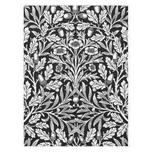 Nappe Miroirs's Acorns et chêne Feuille noir et blanc