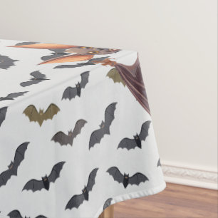 Nappe Modèle D'Halloween De L'Horloge Des Chauves-Bats V