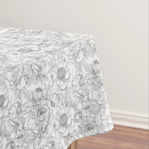 Nappe Modèle floral de pivoine vintage