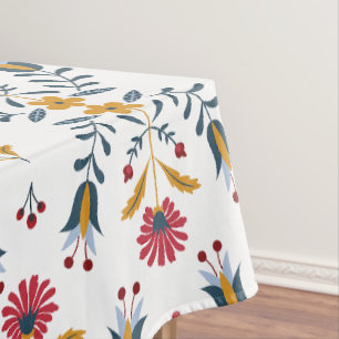Nappe modèle floral scandinave