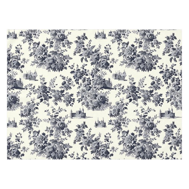 Nappe Modèle Floral Toile Français (Devant (Horizontal))