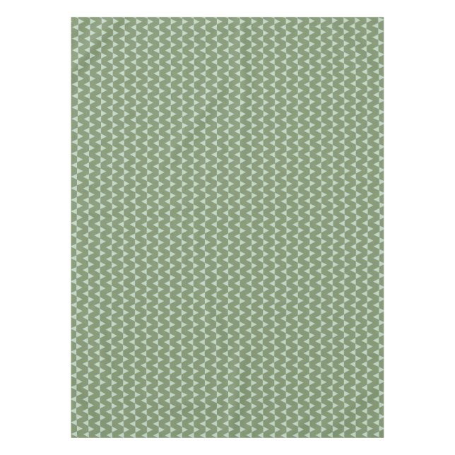 Nappe Modern Sage Green Triangle Christmas Geometric  (Devant)