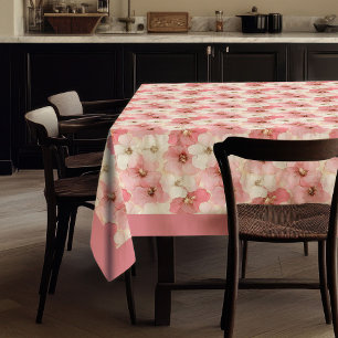 Nappe moderne en poudre rose et or aquarelle