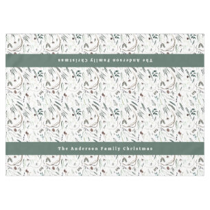 Nappe Moderne et élégant aquarelle feuillage accueil