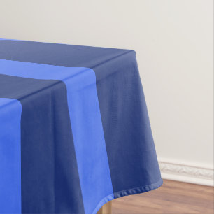 Nappe Moderne Simple à deux tons bande géométrique bleu 