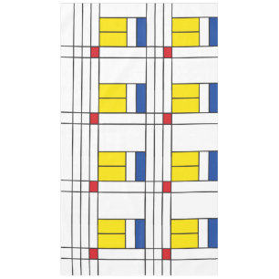 Nappe Mondrian II Design d'Art Moderne Minimaliste De St