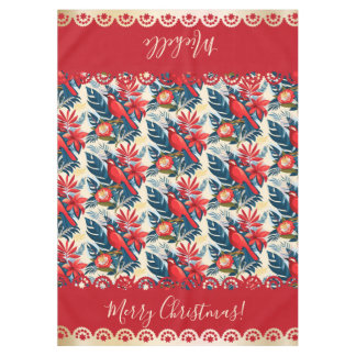 Nappe Monogram Merry Christmas & Happy New Year! Floral