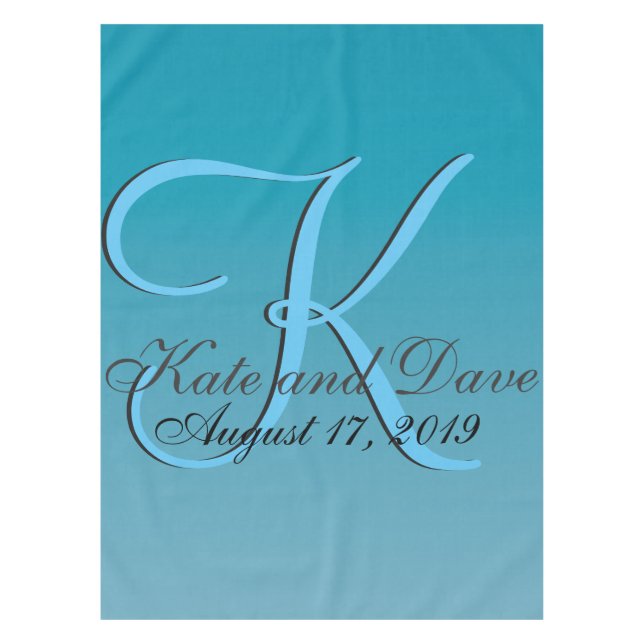 Nappe Monogramme bleu (Devant)