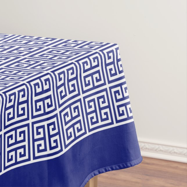 Nappe Monogramme de la frontière de la marine classique  (In Situ)