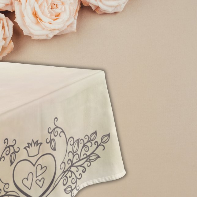 Nappe Monogramme Elegant Mère de Pearl Peach LRG Mariage (Créateur téléchargé)