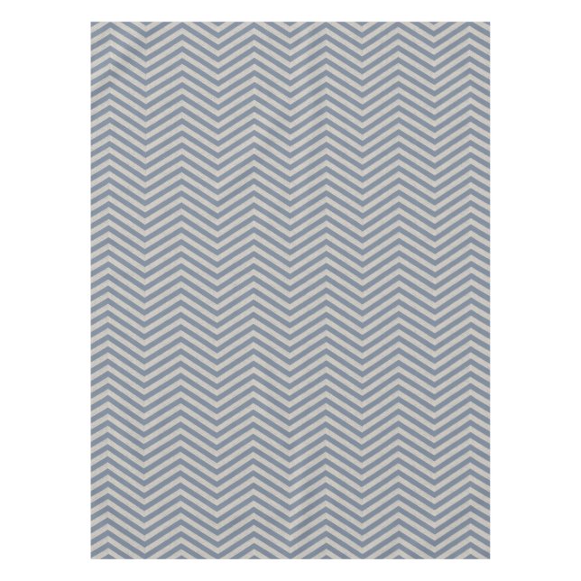 Nappe MonoZag Bleu Ardoise (Devant)