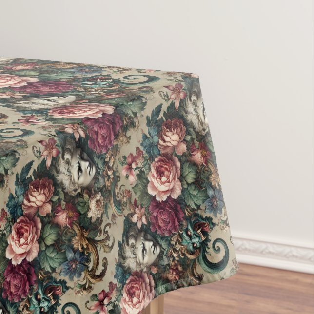 Nappe Monstres parmi les hommes - Gothique Moyen Motif (In Situ)