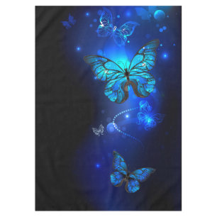 Nappe Morpho Butterfly in the Dark Background