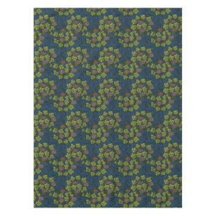 Nappe Morris - Antique 1873 Motif de raisins et de feuil