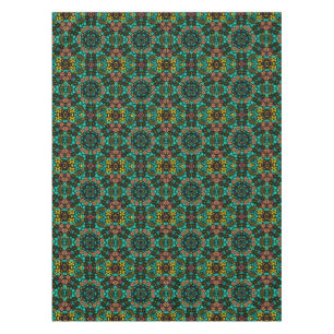 Nappe Mosaïque Abstraite kaléidoscopique fleurs florales