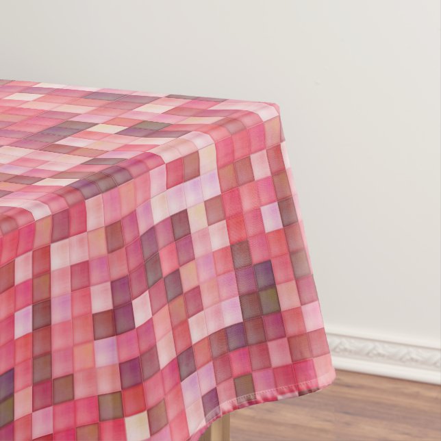 Nappe Mosaïque de carreaux rose et violet (In Situ)