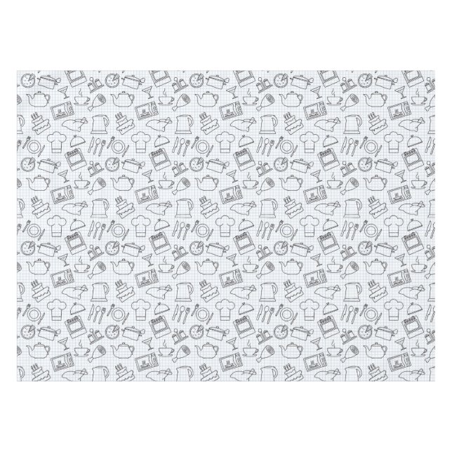 Nappe Motif 4 de cuisine (Devant (Horizontal))