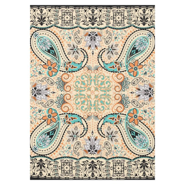 Nappe Motif abstrait à la mode génial de Boho rétro (Devant)