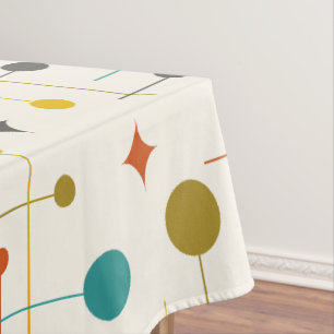 Nappe Motif Abstrait atomique moderne du milieu du siècl