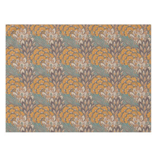 Nappe Motif abstrait de plume de paon