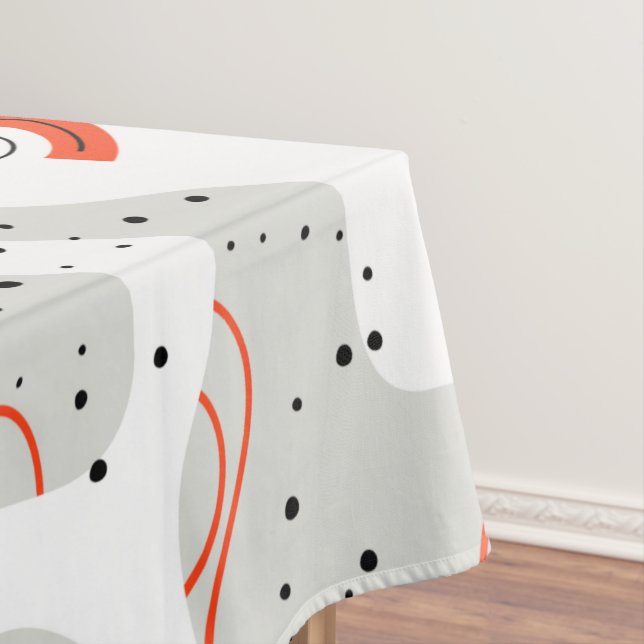 Nappe Motif Abstrait des tourbillons et des cercles (In Situ)