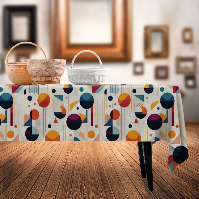 Nappe Motif Abstrait géométrique Bauhaus#5 ID1068 (Créateur téléchargé)