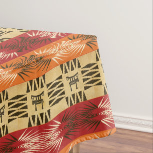 Nappe motif africain ethnique avec simbols.