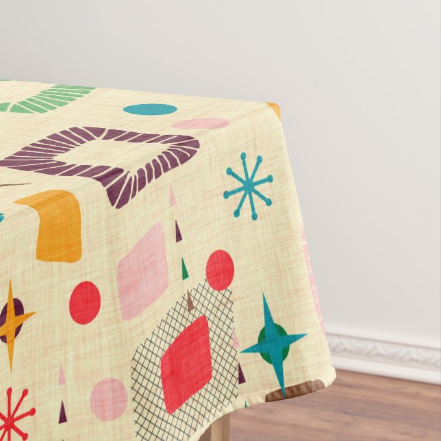 Nappe motif atomique des années 1950 (In Situ)