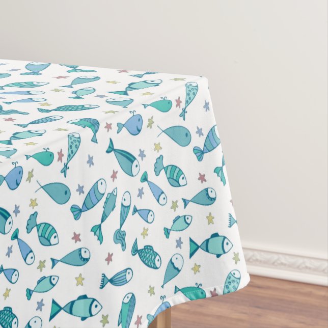 Nappe Motif avec des poissons et des étoiles de mer (In Situ)