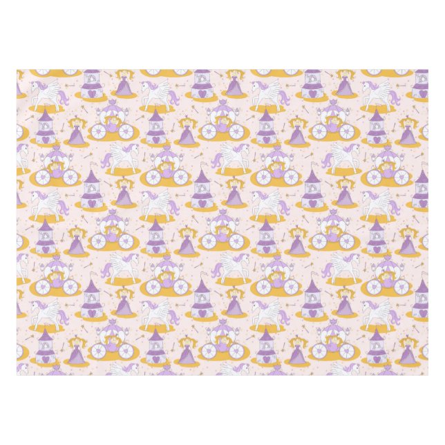 Nappe motif avec une princesse (Devant (Horizontal))